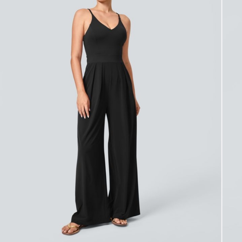 Halara Black Women's Jumpsuit Sz L PETITE